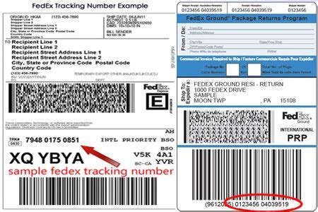 find FedEx tracking number